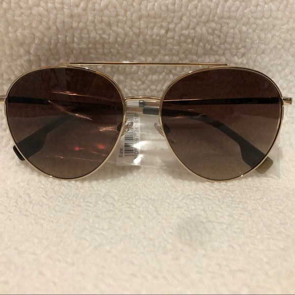 BURBERRY AVIATOR SUNGLASSES || 59MM - Picture 5 of 14